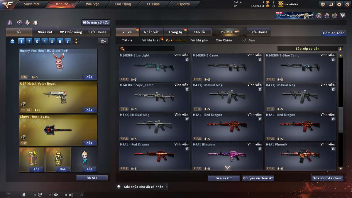 shop acc cf uy tin gia re